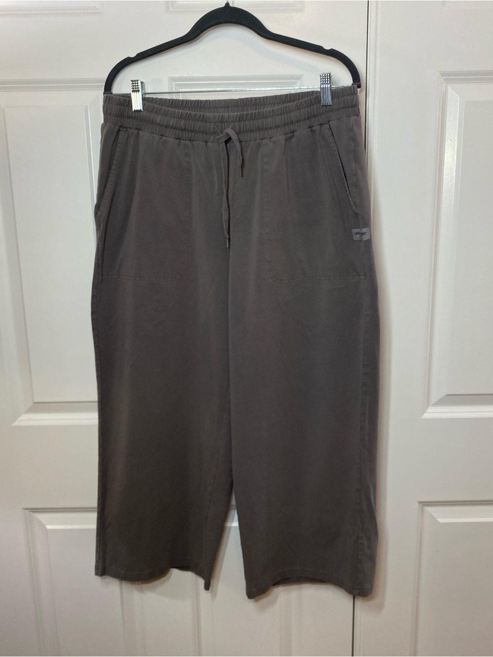 Life Is Good Women's Crusher-Flex Elastic Waist Pants Large in Slate Gray